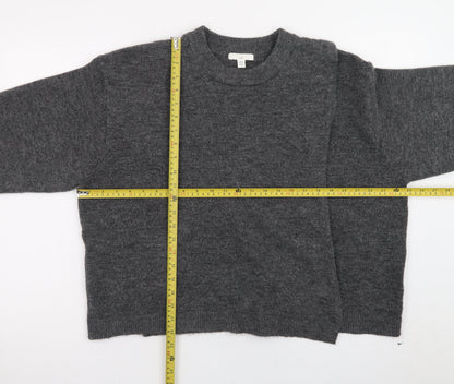 H&M Mama Women's Grey XL Maternity Knit Pullover Jumper