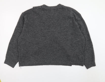 H&M Mama Women's Grey XL Maternity Knit Pullover Jumper