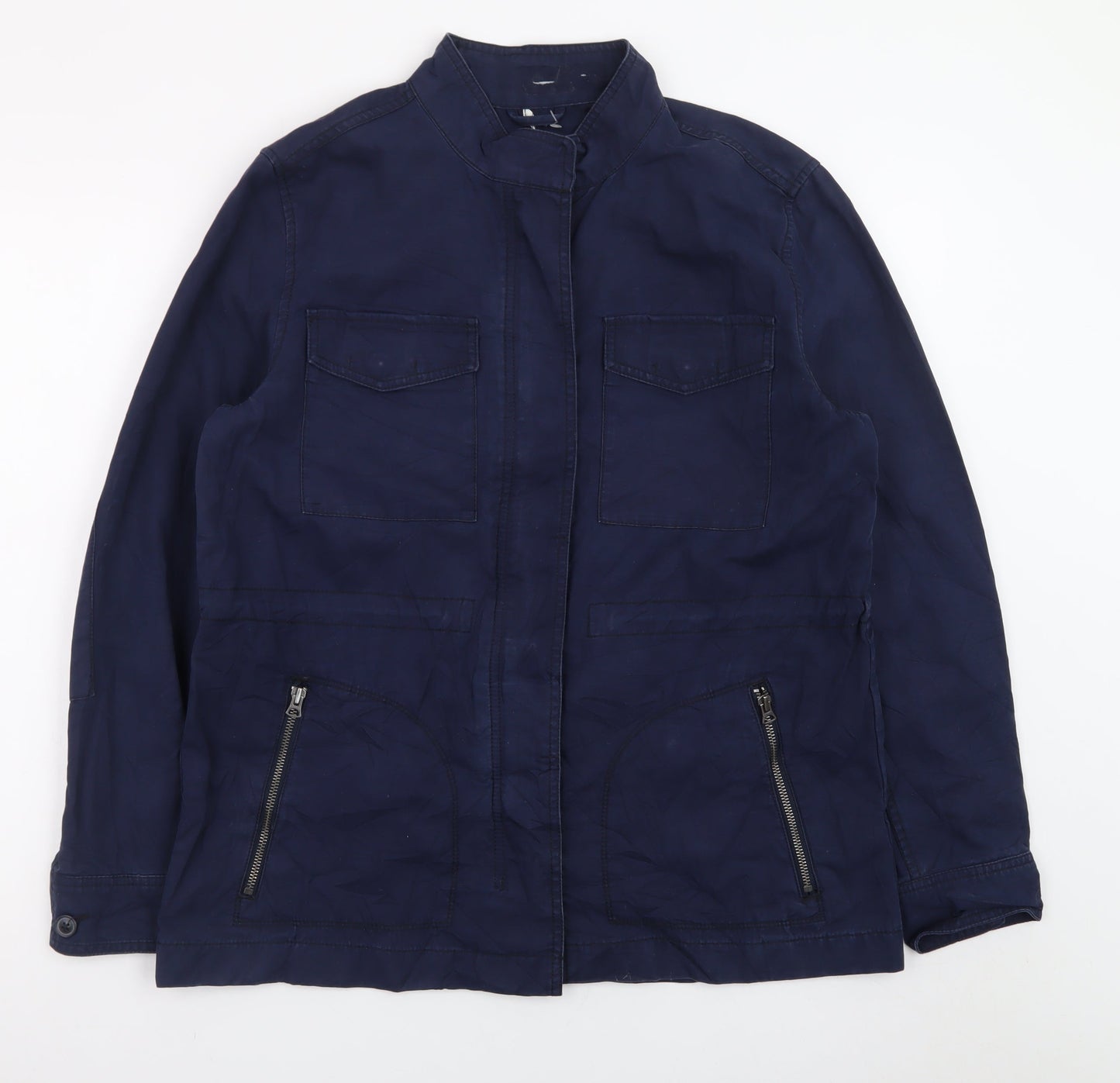 GAP Men's Blue Cotton Military Jacket L Regular Fit