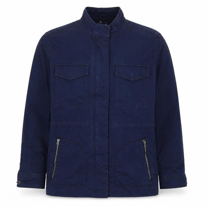 Gap Men's Blue Cotton Military Jacket L Regular Fit