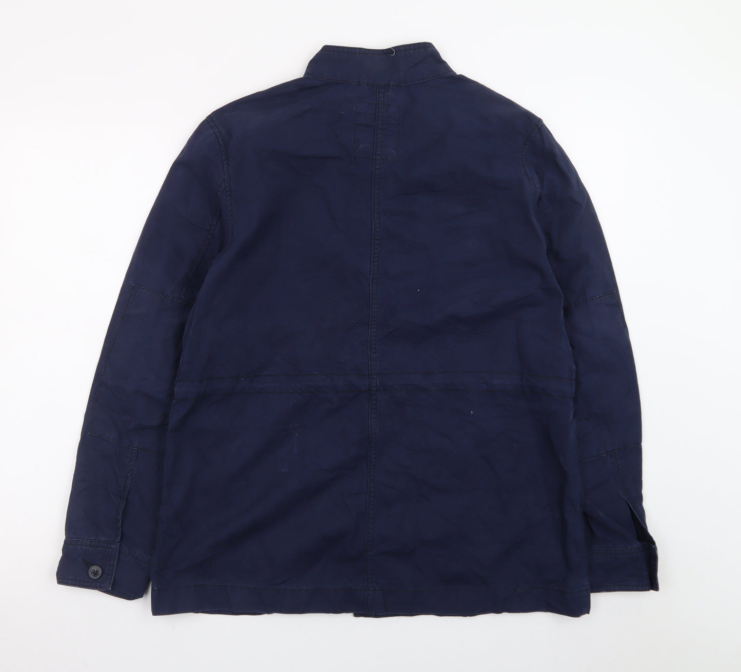 GAP Men's Blue Cotton Military Jacket L Regular Fit