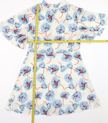Vera & Lucy Women’s Multicoloured Floral A-Line Short Dress L