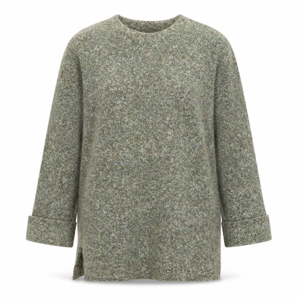 Paul Costelloe Women Green Wool Knit Pullover Jumper M