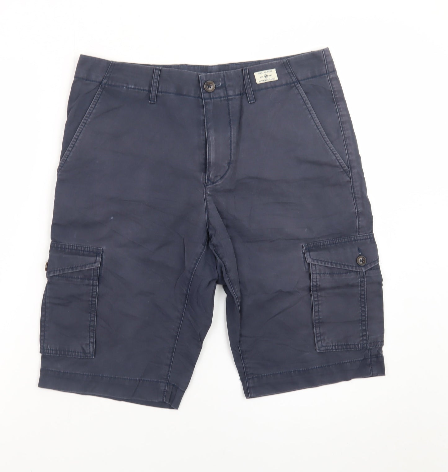 Tommy Hilfiger Men's Blue Cotton Cargo Shorts Size 30