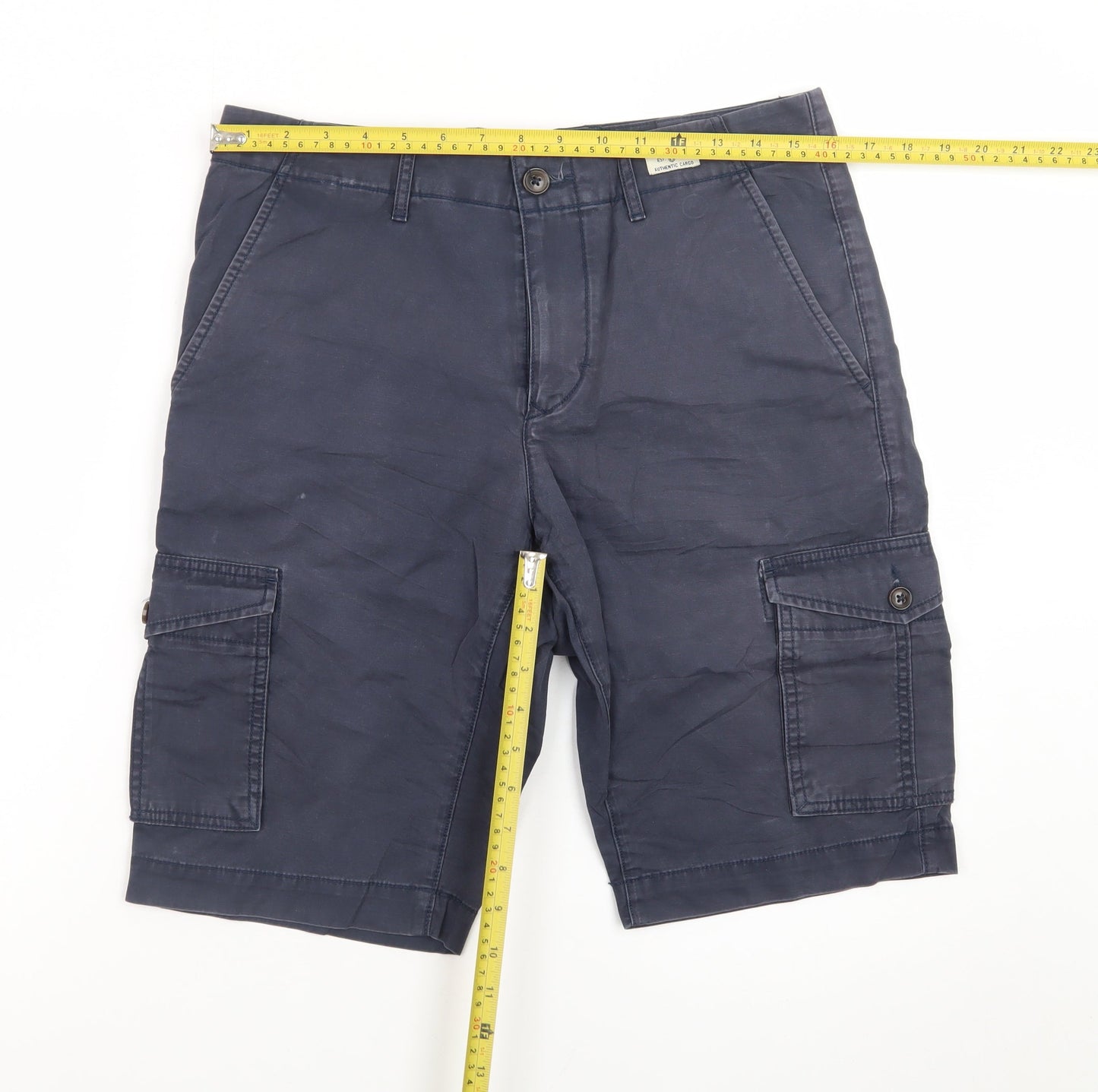 Tommy Hilfiger Men's Blue Cotton Cargo Shorts Size 30