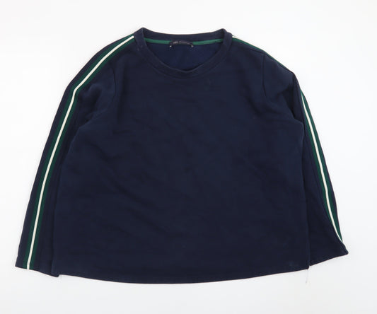 Marks and Spencer Women Navy Blue Long Sleeve Pullover Sweatshirt Size 14