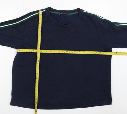 Marks and Spencer Women Navy Blue Long Sleeve Pullover Sweatshirt Size 14