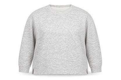 New Look Women Grey Long Sleeve Crew Neck Pullover Sweatshirt Size 18