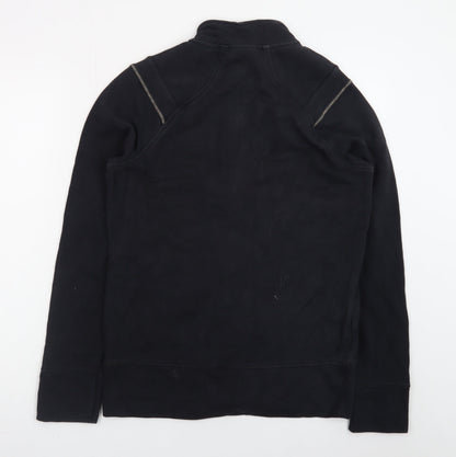 Reebok Men Black XL Full Zip Fleece Sports Jacket