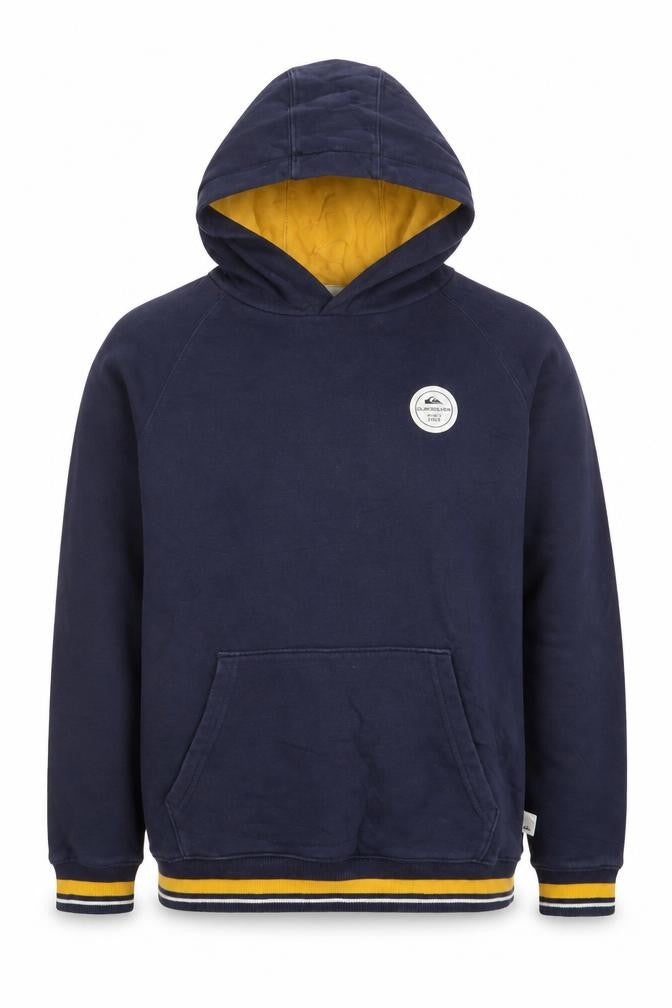 Quiksilver Men’s Blue Pullover Hoodie Size M Surf Style