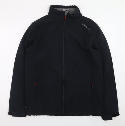 TOG24 Men's Black Softshell Jacket Size M Regular Fit Outdoor
