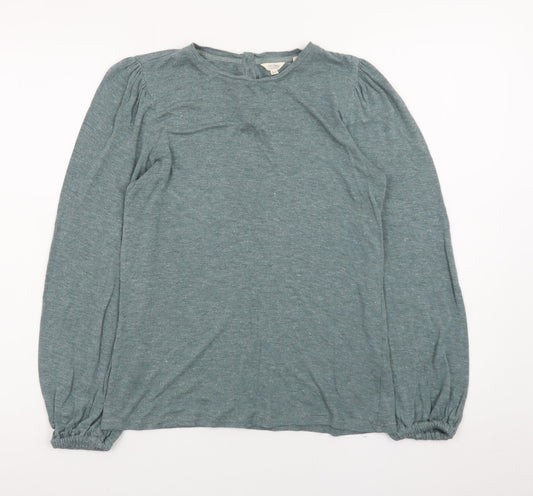 Fat Face Women’s Green Long Sleeve Viscose Blouse UK 8