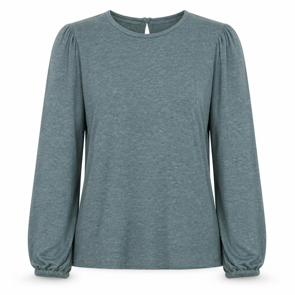 Fat Face Women’s Green Long Sleeve Viscose Blouse UK 8