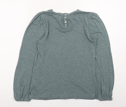 Fat Face Women’s Green Long Sleeve Viscose Blouse UK 8