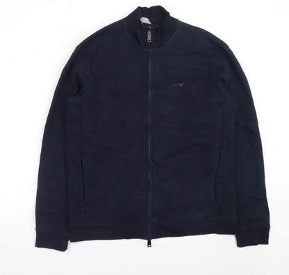 Armani Jeans Men's Blue XL Full Zip Basic Jacket