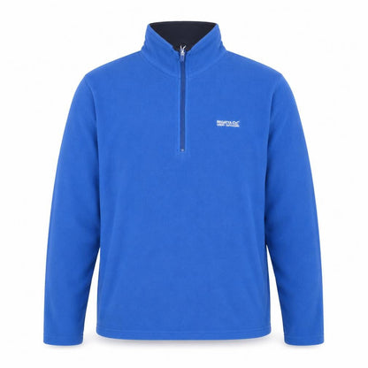 Regatta Mens Blue 1/4 Zip Fleece Sweatshirt Size L Outdoor Pullover