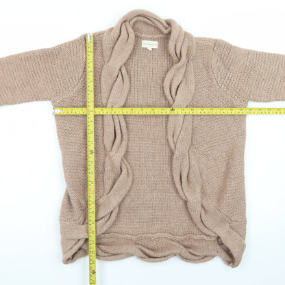 365 Sunshine Women's Beige Knit Cardigan Jumper Size M