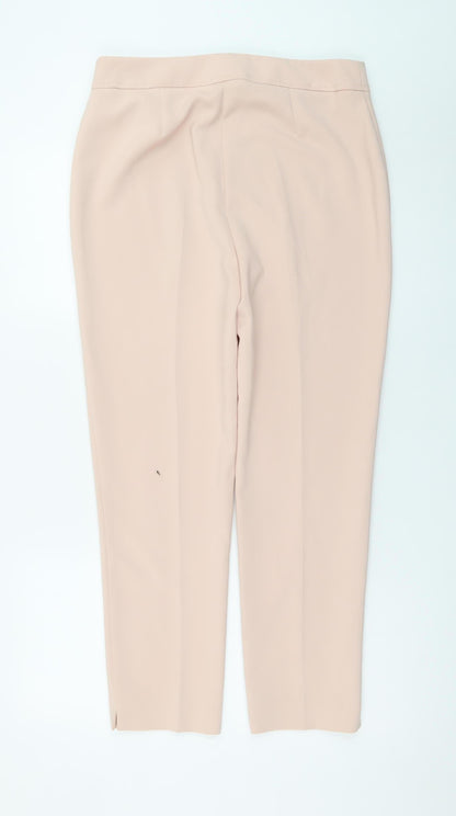 Marks and Spencer Women’s Beige Cropped Slim Trousers Size 12
