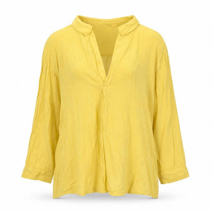Tally Weijl Women's Yellow Tunic Blouse Long Sleeve Size M
