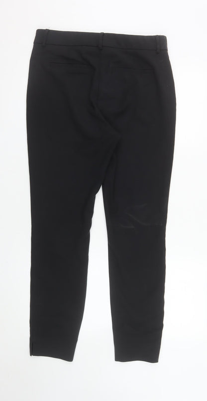 Next Women’s Black Size 12 Slim Fit Stretch Zip Trousers