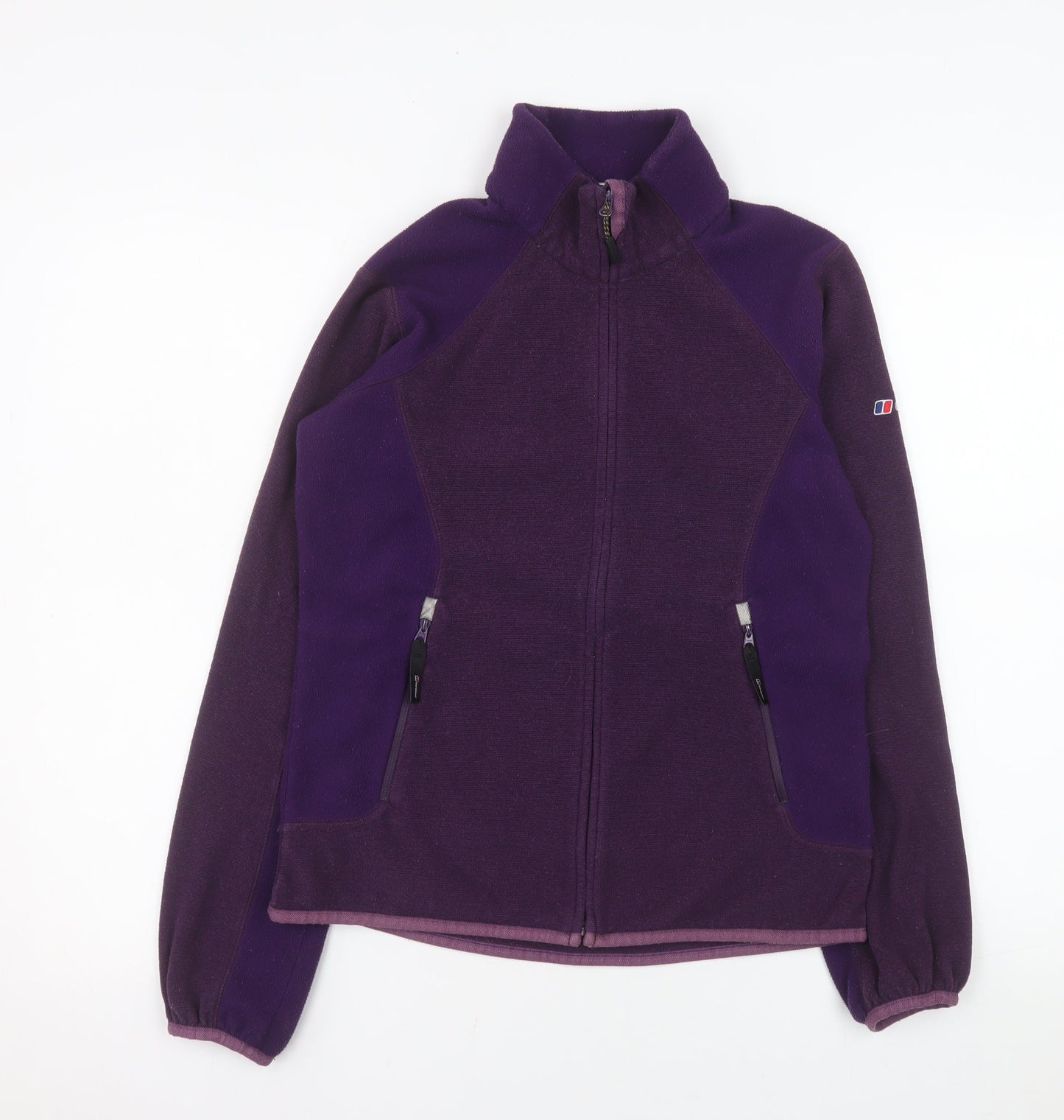 Berghaus Womens Purple Fleece Jacket Size 10 Full Zip Outdoor