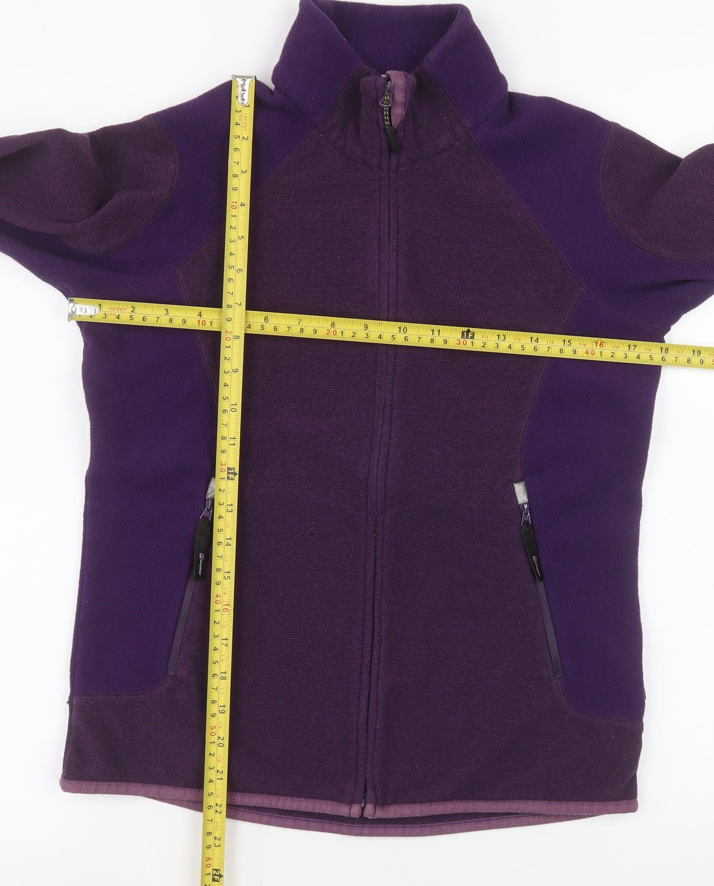 Berghaus Womens Purple Fleece Jacket Size 10 Full Zip Outdoor