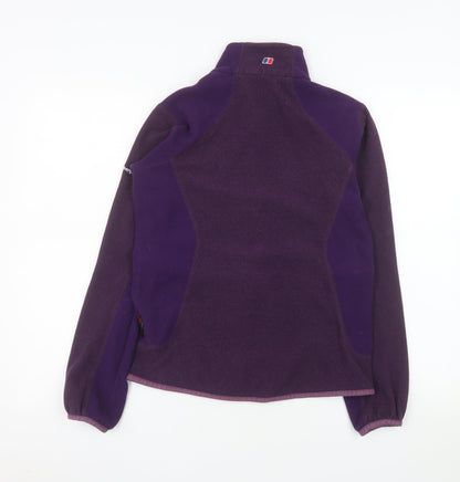 Berghaus Womens Purple Fleece Jacket Size 10 Full Zip Outdoor