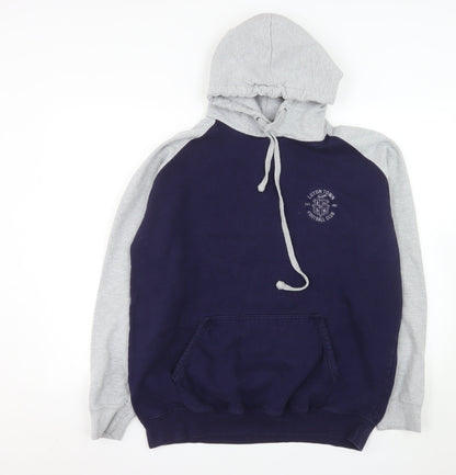 Luton Town Football Club Men's Blue Grey Pullover Hoodie XL