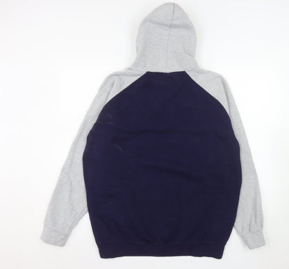 Luton Town Football Club Men's Blue Grey Pullover Hoodie XL