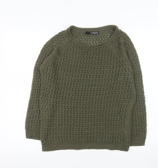 Esmara Women’s Green Acrylic Chunky Knit Jumper Size 12