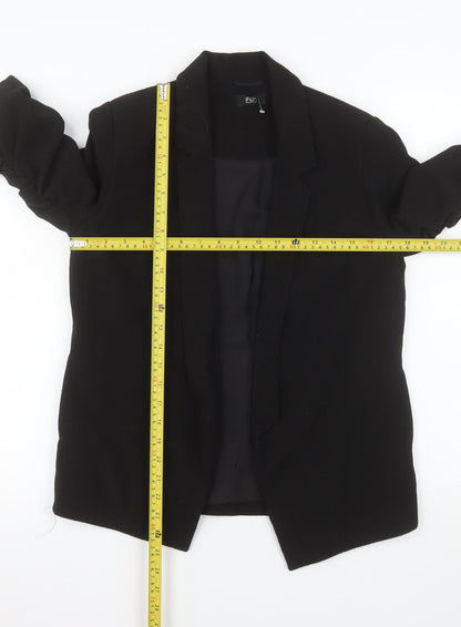 F&F Women’s Black Mid-Length Blazer Jacket Size 10 Regular Fit