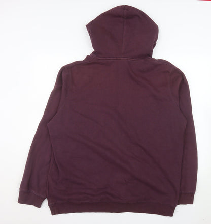 TOG24 Men's Purple 2XL Pullover Hoodie with Logo and Pocket