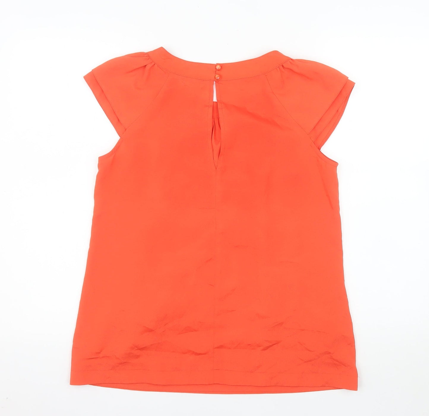 Dorothy Perkins Women's Orange Short Sleeve Tunic Blouse Size 12