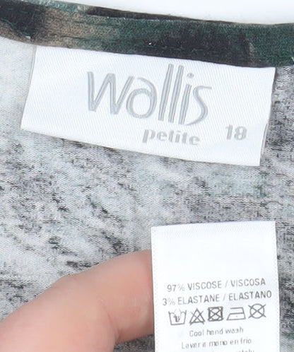 Wallis Petite Women’s Multicoloured Animal Print Beaded Shift Dress Size 18