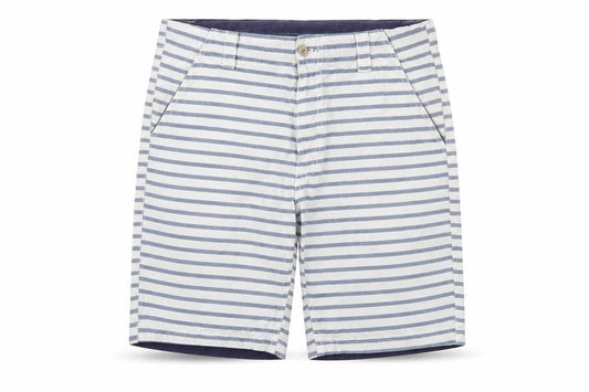 CENTERED Men's Blue Striped Chino Shorts Size M