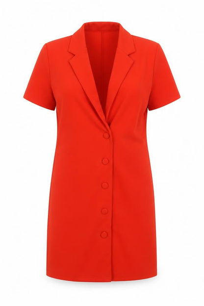 Zara Women’s Red Mid-Length Short Sleeve Blazer Dress M