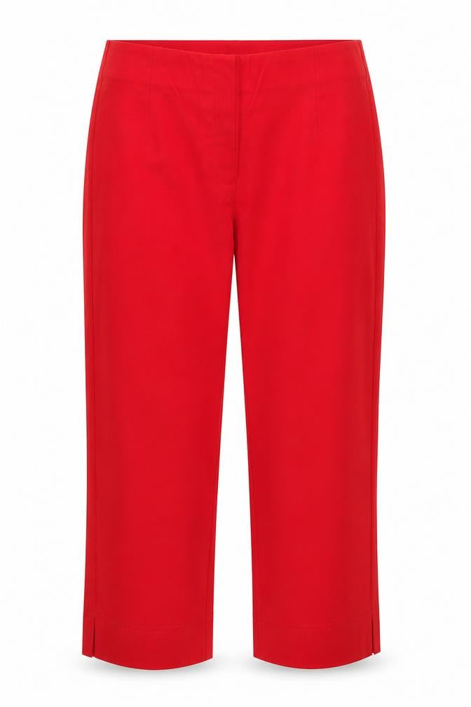 Stehmann Women's Red Capri Trousers Size 10 Viscose Blend