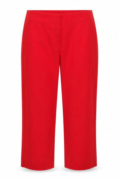 Stehmann Women's Red Capri Trousers Size 10 Viscose Blend