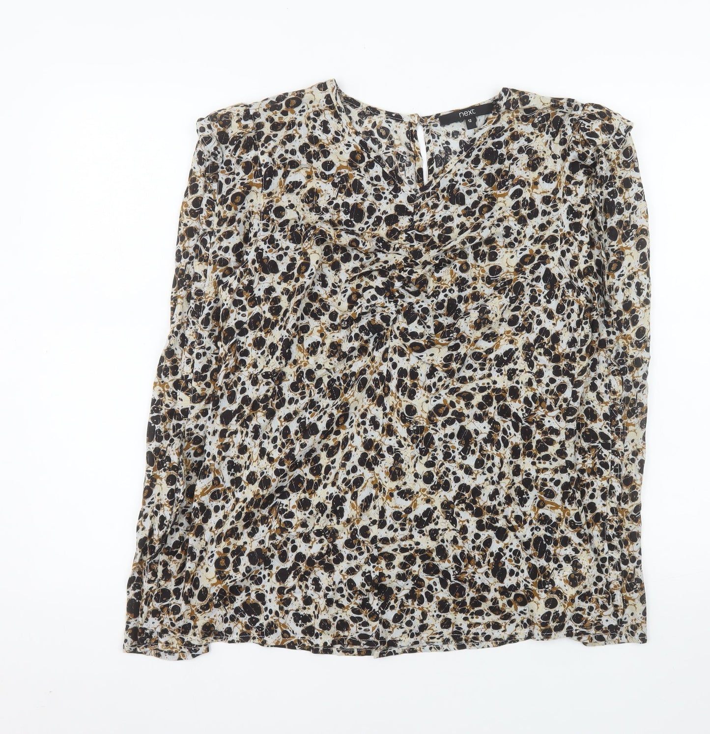 Next Women’s Multicoloured Animal Print Tunic Blouse Size 12