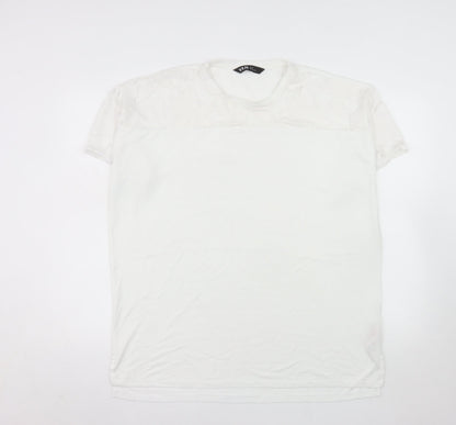 Yours Women’s White Size 14 Short Sleeve Basic T-Shirt