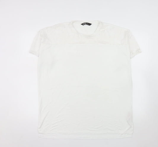Yours Women’s White Size 14 Short Sleeve Basic T-Shirt