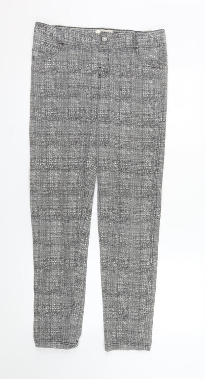 Lee Cooper Women Grey Slim Fit Jegging Trousers Size 12
