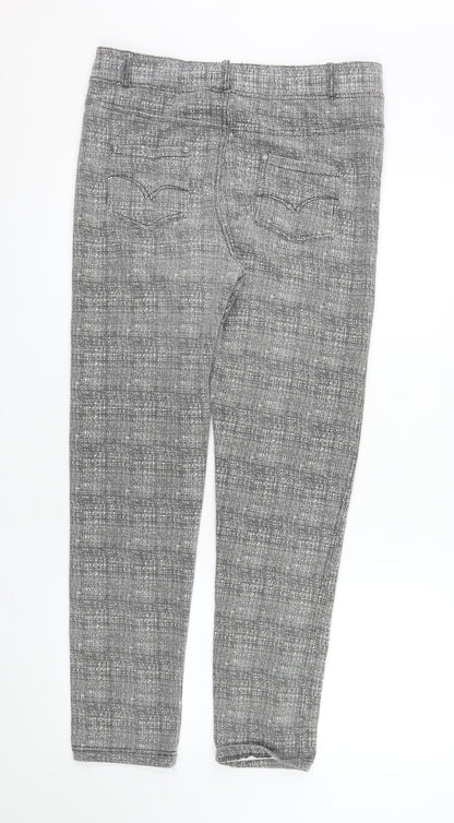 Lee Cooper Women Grey Slim Fit Jegging Trousers Size 12