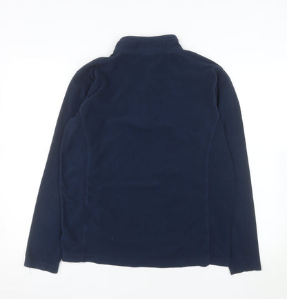 Columbia Men's Blue Fleece 1/4 Zip Pullover Jacket Size M