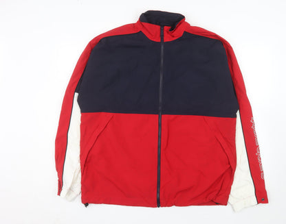 Carhartt WIP Men's Red Navy Terrace Windbreaker Jacket Size M