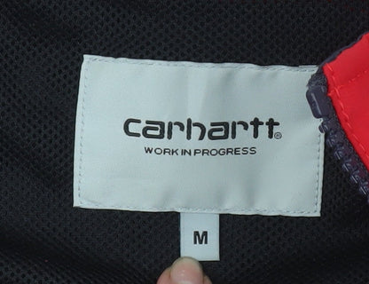 Carhartt WIP Men's Red Navy Terrace Windbreaker Jacket Size M
