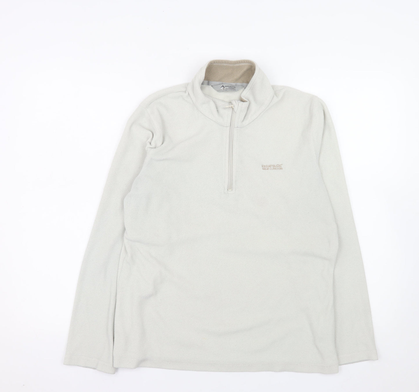 Regatta Women's Beige 1/2 Zip Fleece Sweatshirt UK 10 Polyester Outdoor