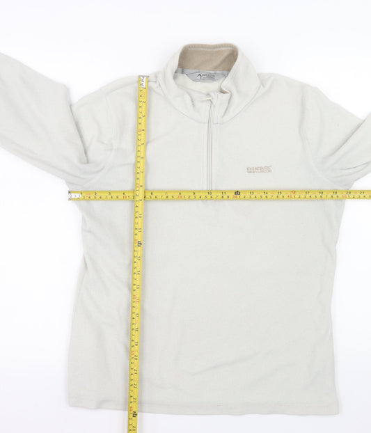 Regatta Women's Beige 1/2 Zip Fleece Sweatshirt UK 10 Polyester Outdoor