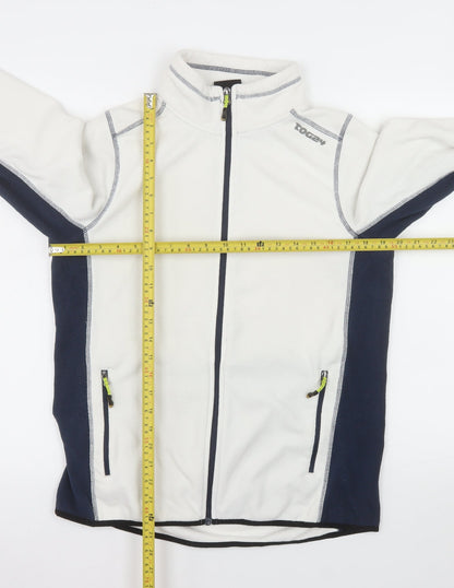 TOG24 Women's White Fleece Full Zip Outdoor Jacket Size 12