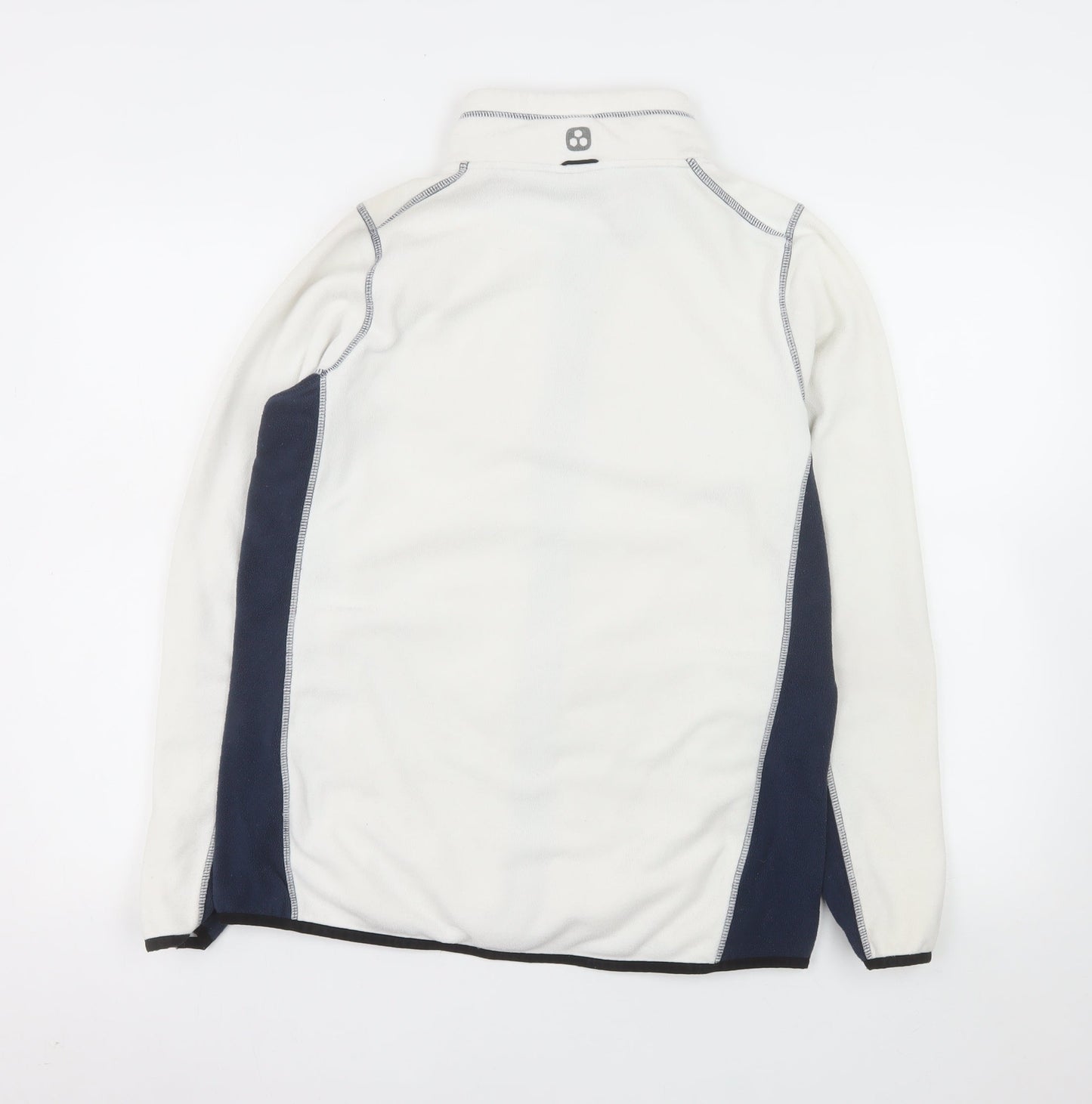 TOG24 Women's White Fleece Full Zip Outdoor Jacket Size 12
